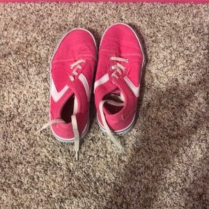 Pink knock off van shoes